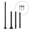 Mast til Gadelampe | Lygtepæl | 3m | Ø60mm | BASE SG | Sort