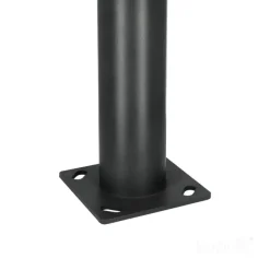 Mast til Gadelampe | Lygtepæl | 3m | Ø60mm | BASE SV | Sort