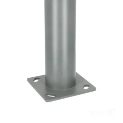 Mast til gadelampe | Lygtepæl | 3m | Ø60mm | BASE SV |Grå