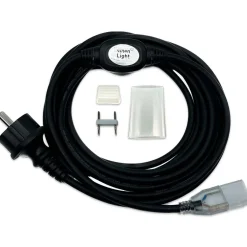 4m | HIGH230 Tilslutning | 230V LED Strip | IP67 | Kraftigt Gummi