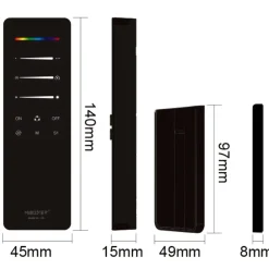 MiBoxer SPI Fjernbetjening | RGB+CCT | 1 Zone | Hvid | C6