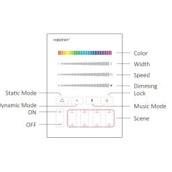 MiBoxer SPI Vægpanel | RGB | 1 Zone | Hvid | B9