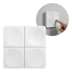 MiBoxer Vægpanel | Fjernbetjening | Dæmp+CCT | 4 Zoner | K4-W | Hvid