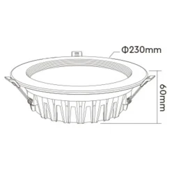 MiBoxer Lavprofil Indbygningsspot | RGB+CCT | 2000lm | 25W | FUT060 | Hvid