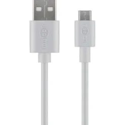 Micro USB Kabel | 2.5A | 1m | USB A | Hvid (77527)