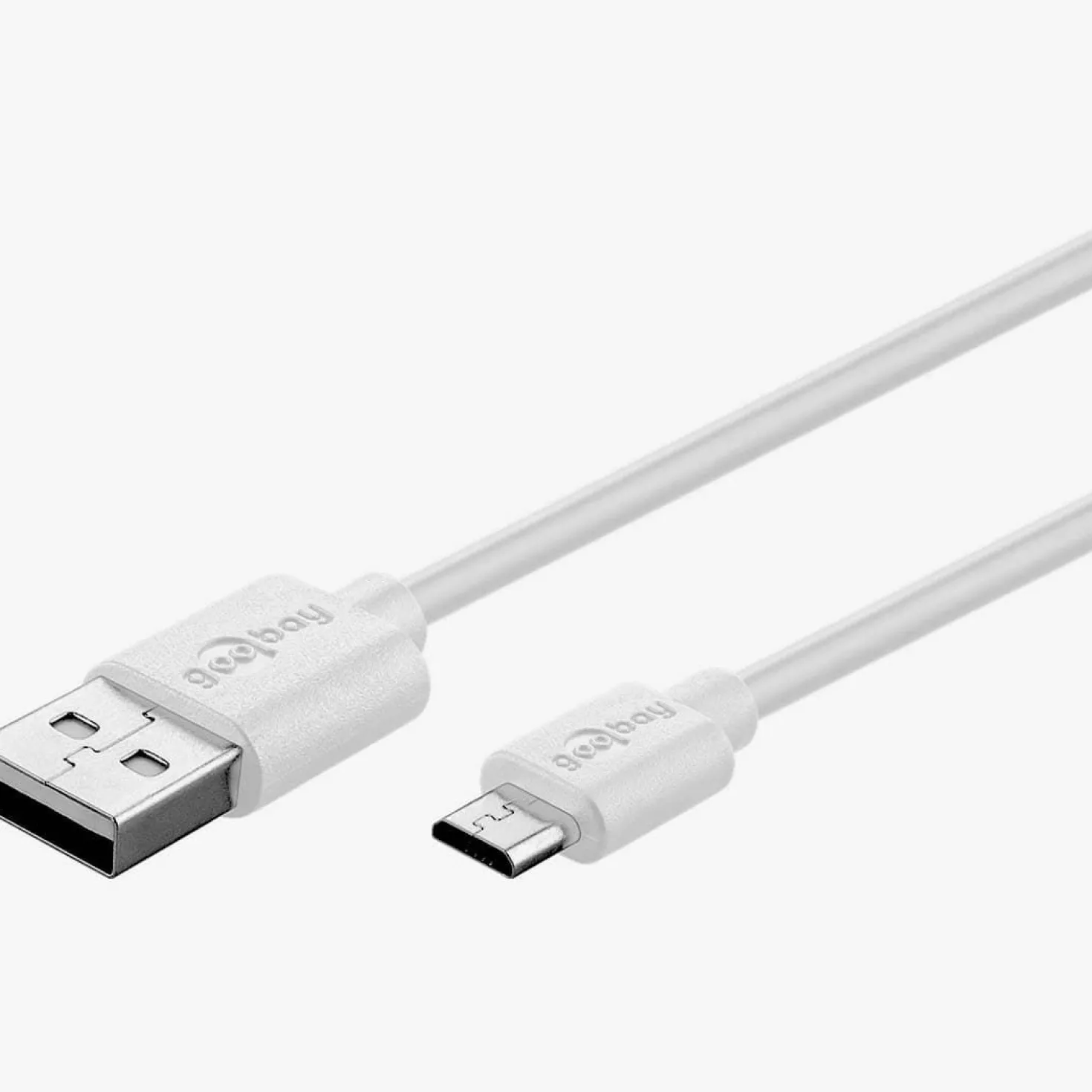Micro USB Kabel | 2.5A | 1m | USB A | Hvid (77527)