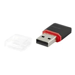 Mini kortlæser | Micro SD/TF | Micro SDHC | USB 2.0 | Sort