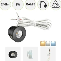 Mini Spot | 6-Pak | Stjernehimmel LED | 2800K | 240lm | 3W | Inkl. tilbehør | MITO MINI