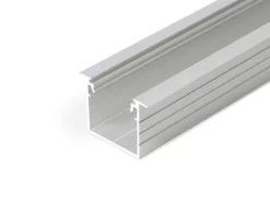 2m LED Skinne | 23x21mm | Alu | LED Profil til Indbyg | Sæt