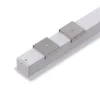 2m LED Skinne | 23x21mm | Hvid | Til Indbyg | Sæt