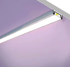 2m LED Skinne | 23x9mm | Sort | LED Profil til Påbyg | Sæt