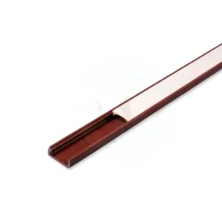 1m Plastprofil | 16x7mm | Brun | Til LED strips | Slim