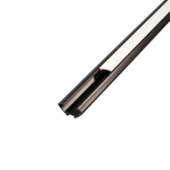 1m Plastprofil | 22x12mm | Hjørneprofil | Sort | Til LED strips