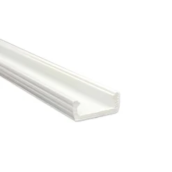 1m Plastprofil | 16x7mm | Hvid | Passer til LED strips | Slim
