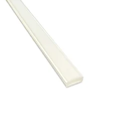 1m Plastprofil | 16x7mm | Hvid | Passer til LED strips | Slim