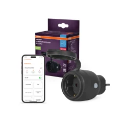 OSRAM Smart Plug Udendørs | Zigbee 3.0 | IP44 | Sort