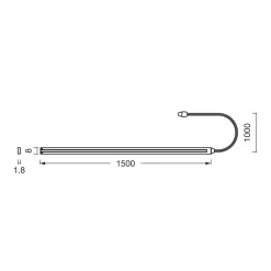 OSRAM COB LED Strip | USB type C | 1,5 meter | 3000K | IP20 | Plug n Play