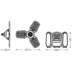 OSRAM High Bay E27 Pære | Industrilampe | 4000K | 4300lm | 40W