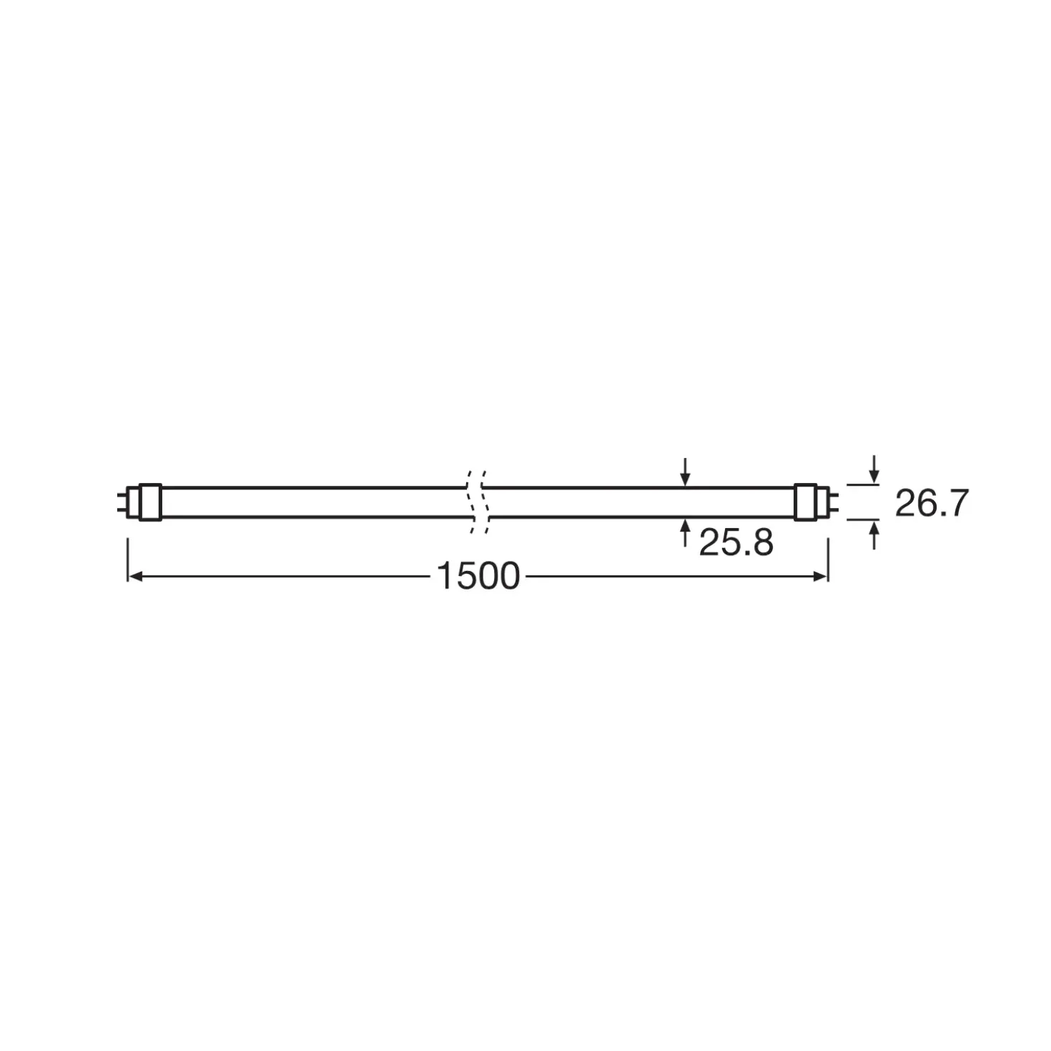 Osram LED Grolys Rør T8 | 150cm | 27 PPF | 18,3W | FLUORA | Glas