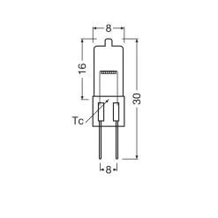 Osram ovnpære 2 pak| Halostar | 10W | 12V | G4