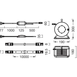 OSRAM SMD LED Strip 230V | 10m | RGB | 7W/m | IP65 | FLEX