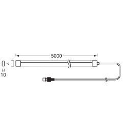 OSRAM Udendørs LED Strip | Solcelle | 5m | RGB | 1.2W | m. Fjernbetjening | Plug N Play