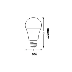 OSRAM Zigbee E27 Pære | RGBW | 9W | 806lm | SMART+ & Philips Hue Kompatibel