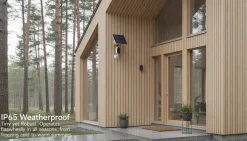 Overvågningskamera og solcellepanel | Udendørs | WIFI