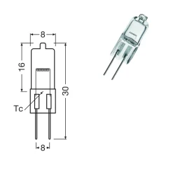 Ovnlampe | 2stk | HALOSTAR | Osram | 20W | 12V | G4