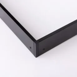 Påbygningsamme til LED Panel 30x120 | Skrueløs | Sort
