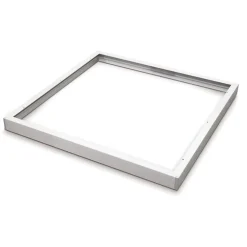 Påbygningsramme til LED Panel 60x60 | 45mm | Skrueløs | Hvid