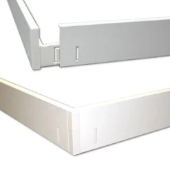 Påbygningsramme til LED Panel 60x60 | 45mm | Skrueløs | Hvid