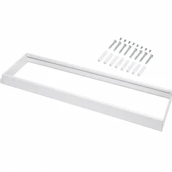 Påbygningsramme til LED Panel 30x120 | 68mm | Hvid