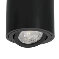 Påbygningsspots | 10 stk. pakke inkl. Gu10 3000K | Dæmpbar | Sort | m. Kip | Indendørs | 230V