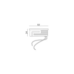 Påbygningsspots | 5 stk. pakke inkl. lyskilder 3000K | Firkant | Hvid | m. Kip | Indendørs | 230V