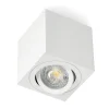 Påbygningsspots | 5 stk. pakke inkl. Gu10 3000K | Firkant | Hvid | m. Kip | Indendørs | 230V
