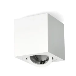 Påbygningsspots | 5 stk. pakke inkl. Gu10 3000K | Firkant | Hvid | m. Kip | Indendørs | 230V