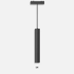 Pendant Lampe til SlimTrack Skinnesystem | 24V | CCT | 400lm | 6W | Sort