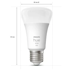 Philips Hue E27 | 2-pak | White | 2700K | 9W | 806lm