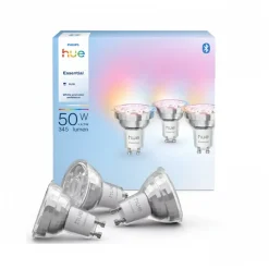 Philips Hue Essential GU10 | 3-Pak | White & Color Ambiance | 345lm | 4.7W