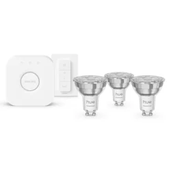 Philips Hue Essential GU10 Startsæt | White & Color Ambiance | Bridge + Switch | 345lm | 4.7W