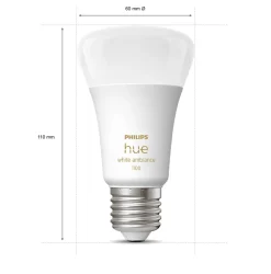 Philips Hue E27 Startsæt | White Ambiance | Bridge + Switch | 1055lm | 11W