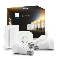 Philips Hue E27 Startsæt | White Ambiance | Bridge + Switch | 1055lm | 11W