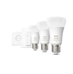 Philips Hue E27 Startsæt | White & Color Ambiance | Bridge + Switch | 1055lm | 11W