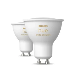 Philips Hue GU10 | 2-pak | White Ambiance | 400lm | 4,2W