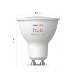 Philips Hue GU10 | 3-pak | White & Color Ambiance | 400lm | 4,2W
