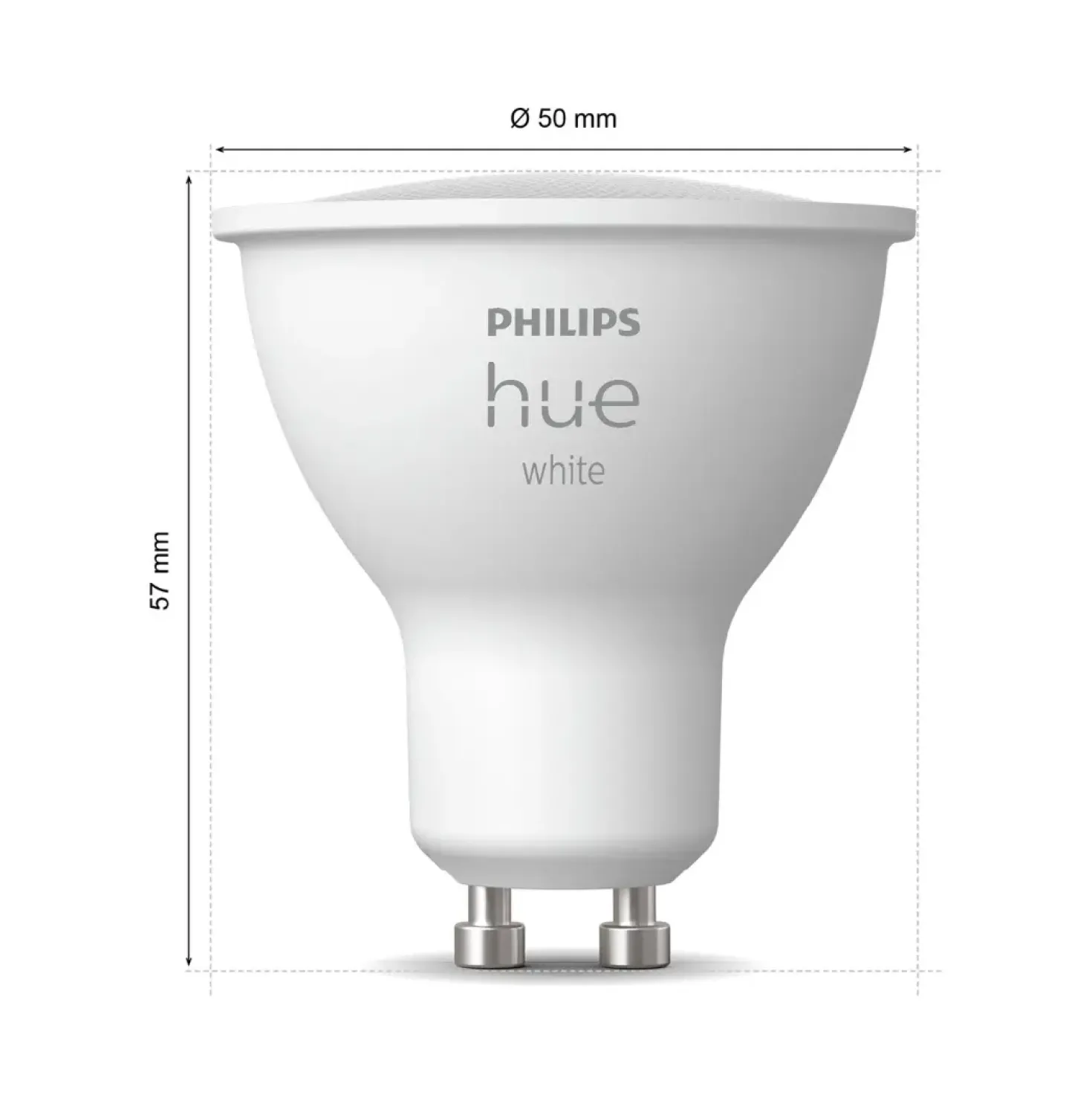 Philips Hue GU10 | 2-Pak | White | 2700K | 400lm | 4,2W