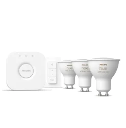 Philips Hue GU10 Startsæt | White & Color Ambiance | Bridge + Switch | 400lm | 4,2W