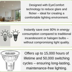 Philips LED Spot GU10 | 6-pak | 4,6W | 390lm | 4000K