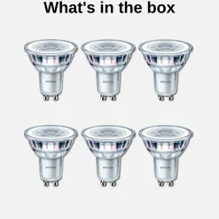 Philips LED Spot GU10 | 6-pak | 4,6W | 390lm | 4000K